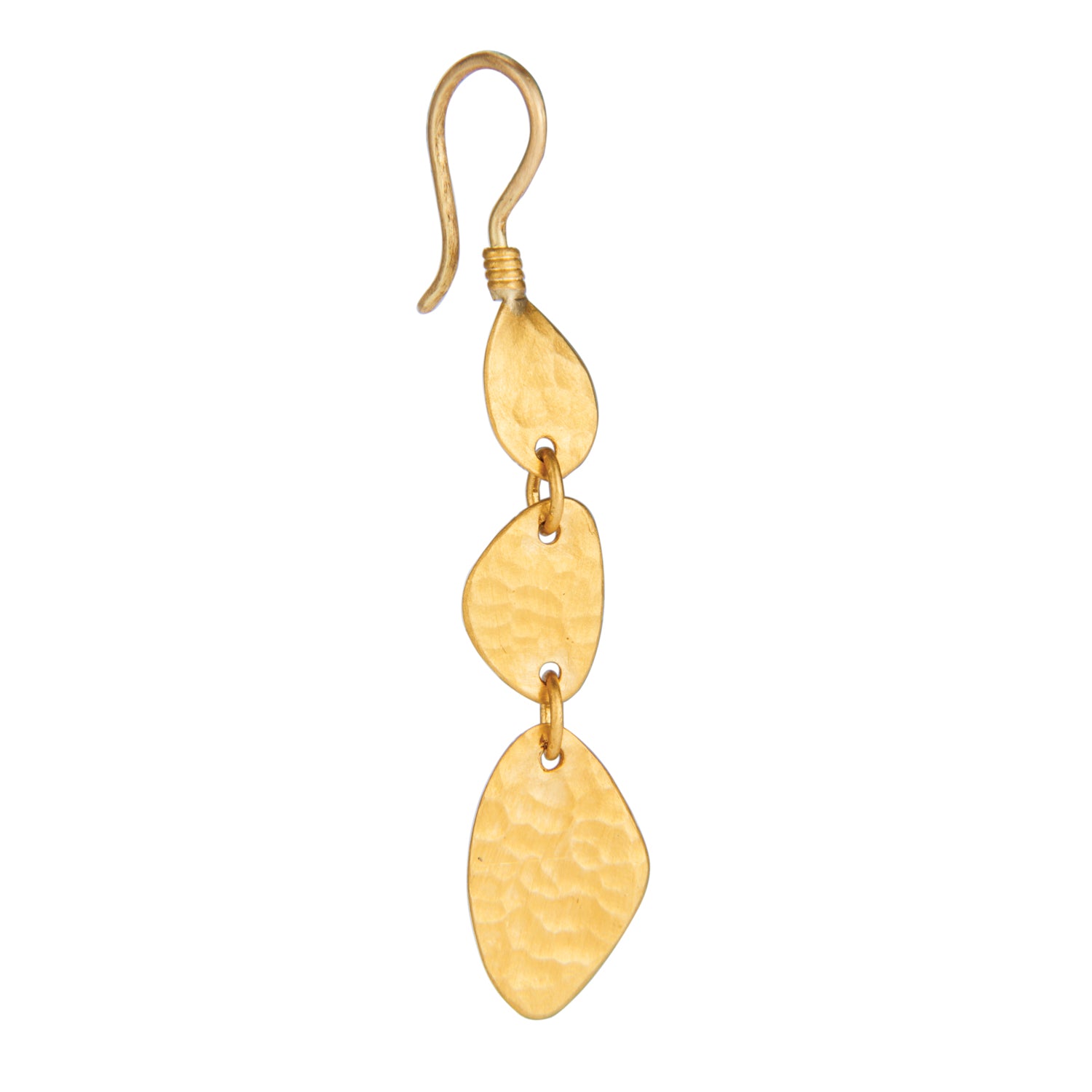 Gold Plated Kundan Studded & Beaded Leaf Shaped Drop Earrings – Silvermerc  Designs